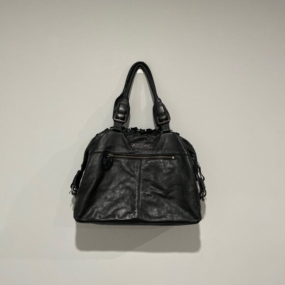 Kenneth Cole Black Bag with Floral Patterns - Picture 9 of 16